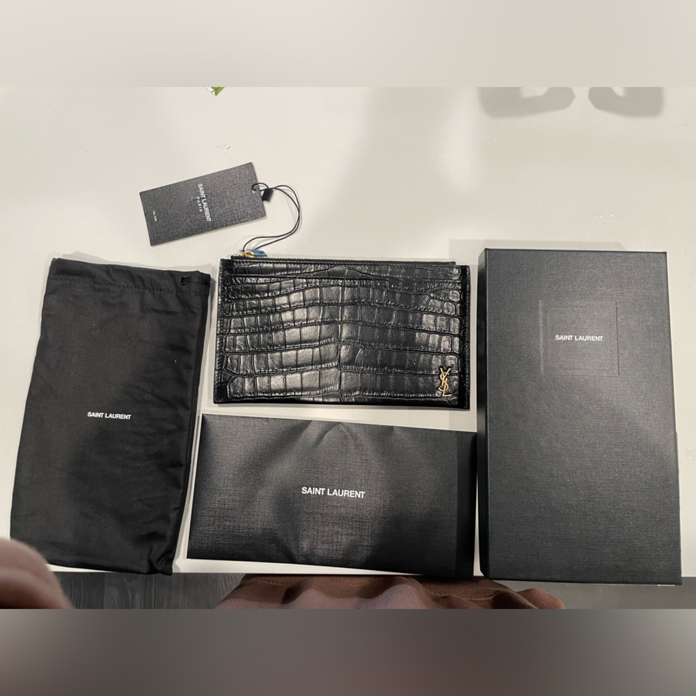 YSL Zipper Bill Pouch
